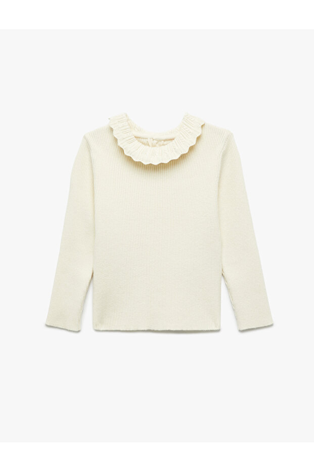 Stand Collar Long Sleeve Viscose Knitwear Sweater