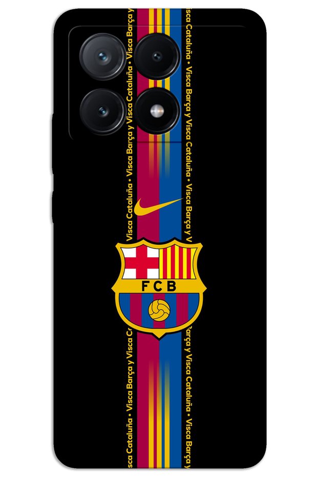 حافظة هاتف Xiaomi Poco X6 Pro ذات غطاء خلفي مطبوع بنمط HD - برشلونة