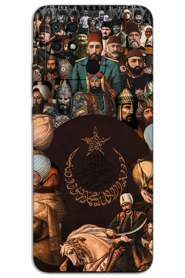 غطاء خلفي مطبوع بنمط HD لهاتف Xiaomi Poco C40 - دينasty Ottomans