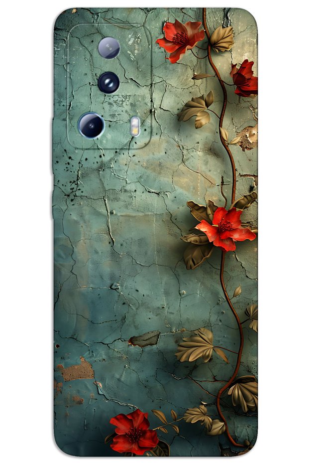 Xiaomi Mi 13 Lite Case Hd Pattern Printed Back Cover - Ivy Flower