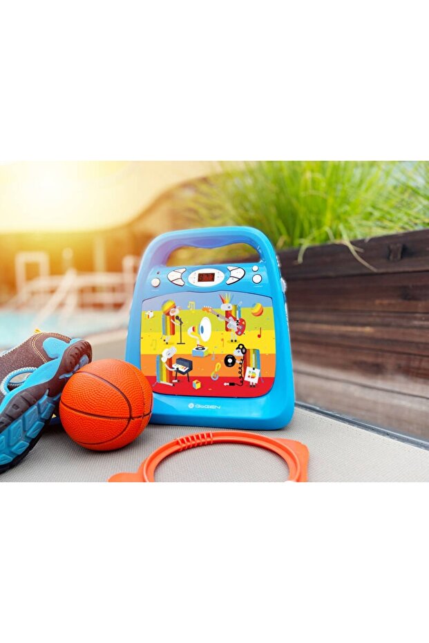 CD player with Bluetooth and karaoke function DECKO, USB, MP3, Microphone, Blue - 8