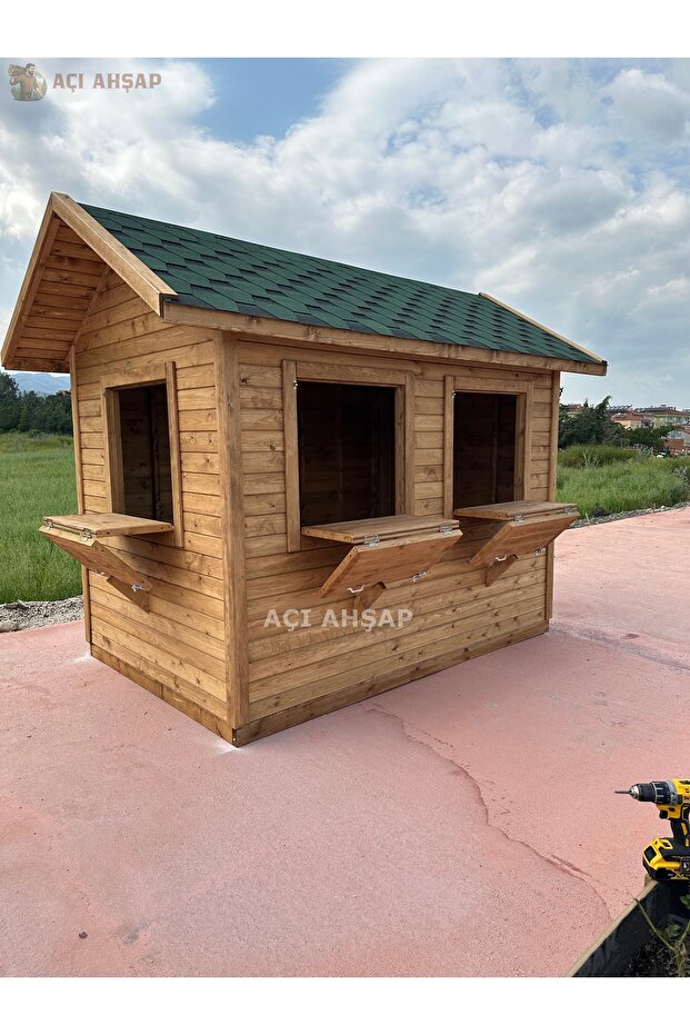 Ahşap Büfe Kiosk ABK30001