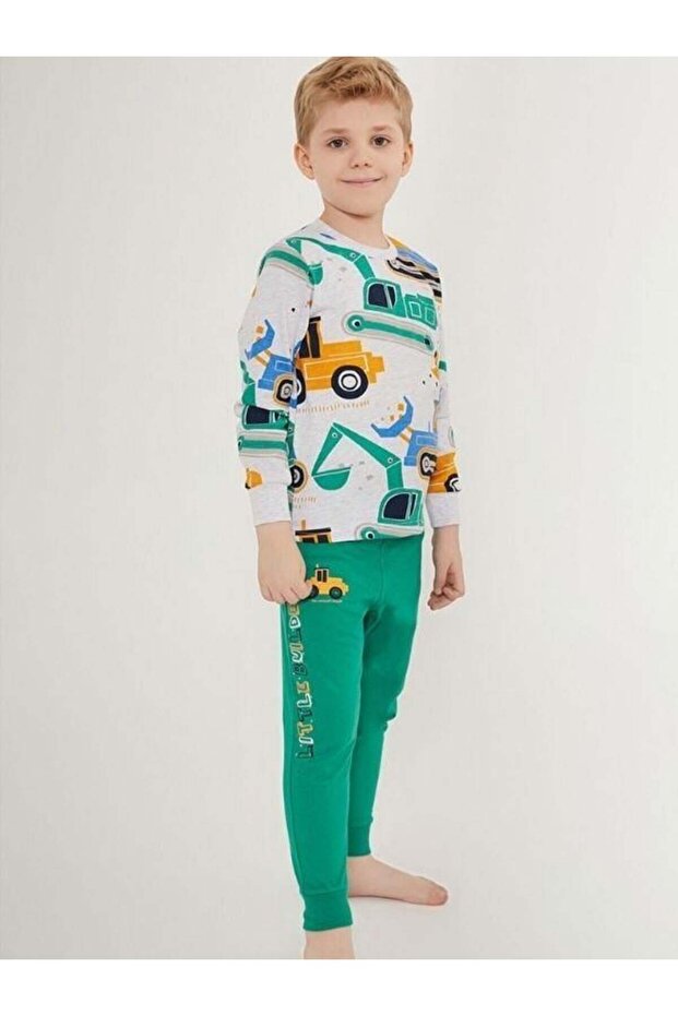 Boy's Car Printed Pajama Set