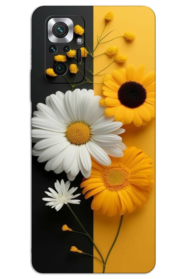 Xiaomi Redmi Note 10 Pro Case Hd Pattern Printed Back Cover - Daisy