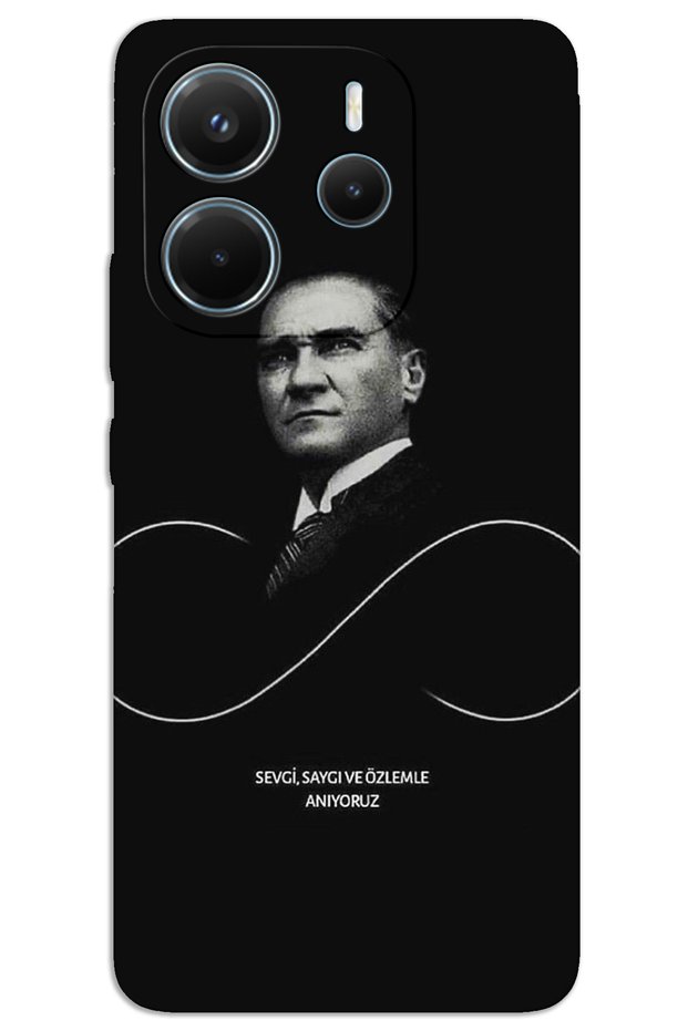 حافظة هاتف Xiaomi Redmi Note 14 ذات غطاء خلفي مطبوع بنمط HD - أتاتورك إنفينيتي
