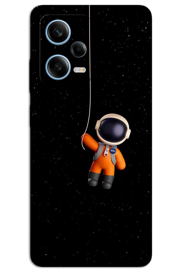 حافظة هاتف Xiaomi Redmi Note 12 5G ذات غطاء خلفي مطبوع بنمط HD - رائد الفضاء