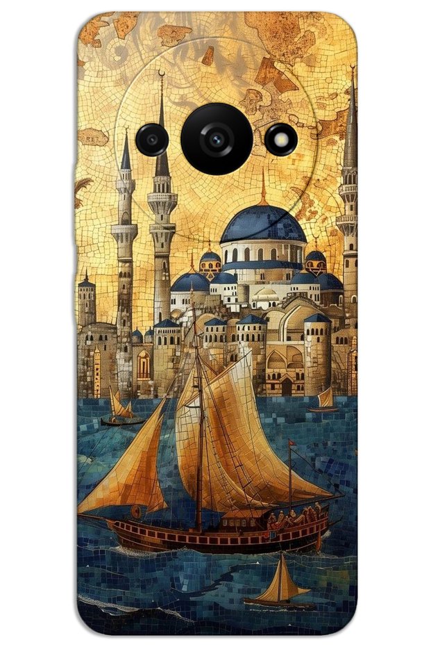 Xiaomi Redmi A3 Case Hd Pattern Printed Back Cover - Sailing Suleimanliye