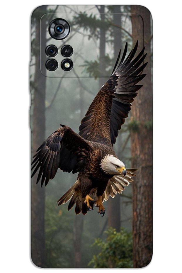 Xiaomi Poco X4 Pro 5g Case Hd Pattern Printed Back Cover - Eagle