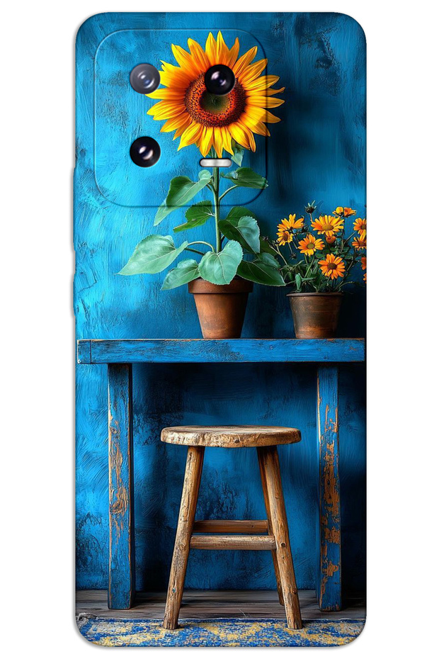 Xiaomi Mi 13 Case Hd Pattern Printed Back Cover - Art Stool Flower