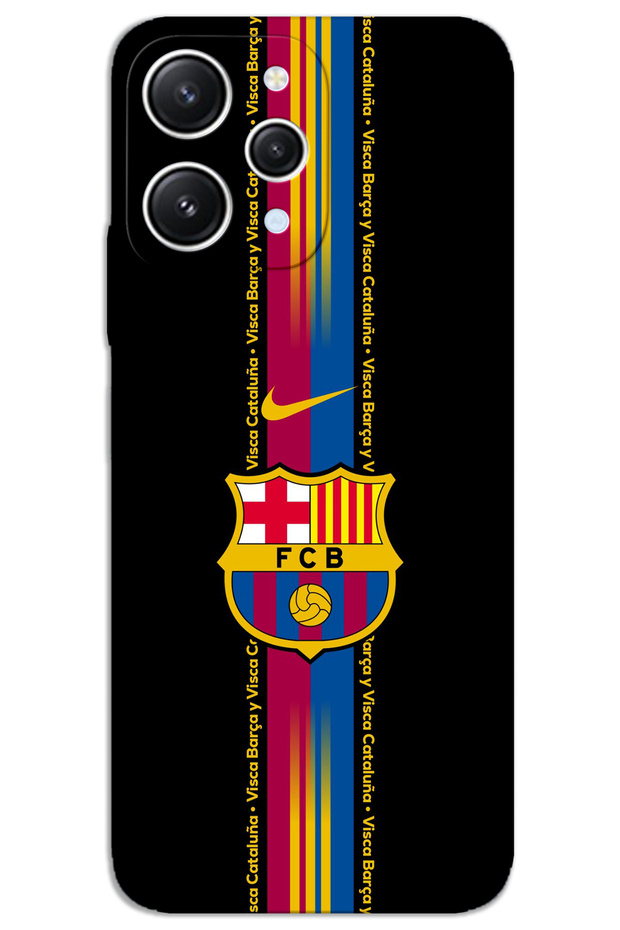 غطاء خلفي مطبوع بنمط HD لهاتف Xiaomi Redmi 12 - برشلونة
