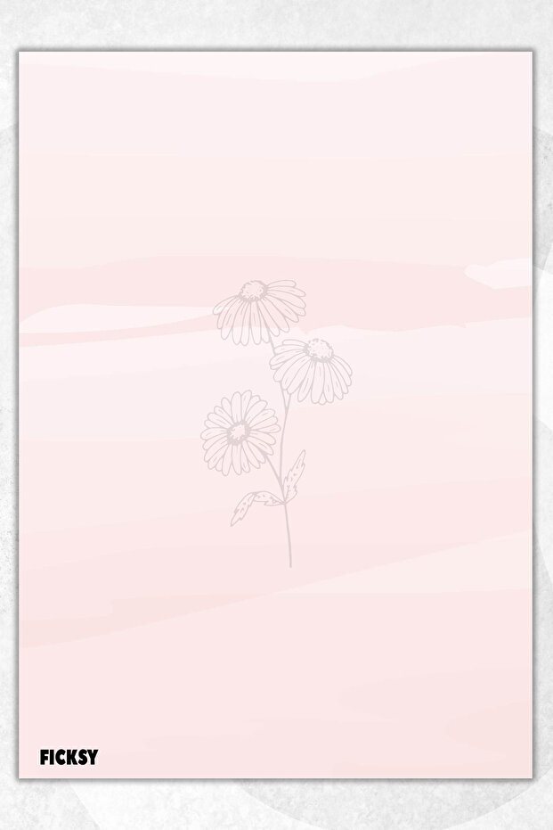 Flower Note Paper - A5 Size - 50 Sheets - Notepad - Memopad - Memo Pad - to Do List - Notebook - 1