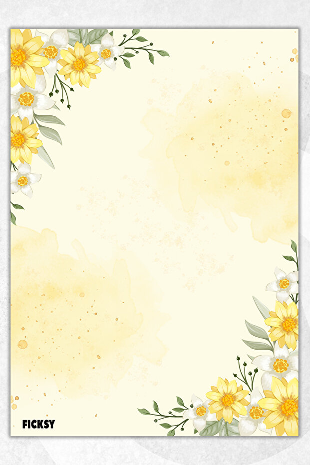 Flower Note Paper - A5 Size - 50 Sheets - Notepad - Memopad - Memo Pad - to Do List - Notebook - 1