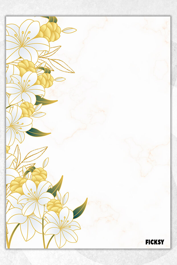 A5 Floral Notepad Unlined Notebook - 50 Sheets - Memopad - Notepad - Notebook - Writing Paper