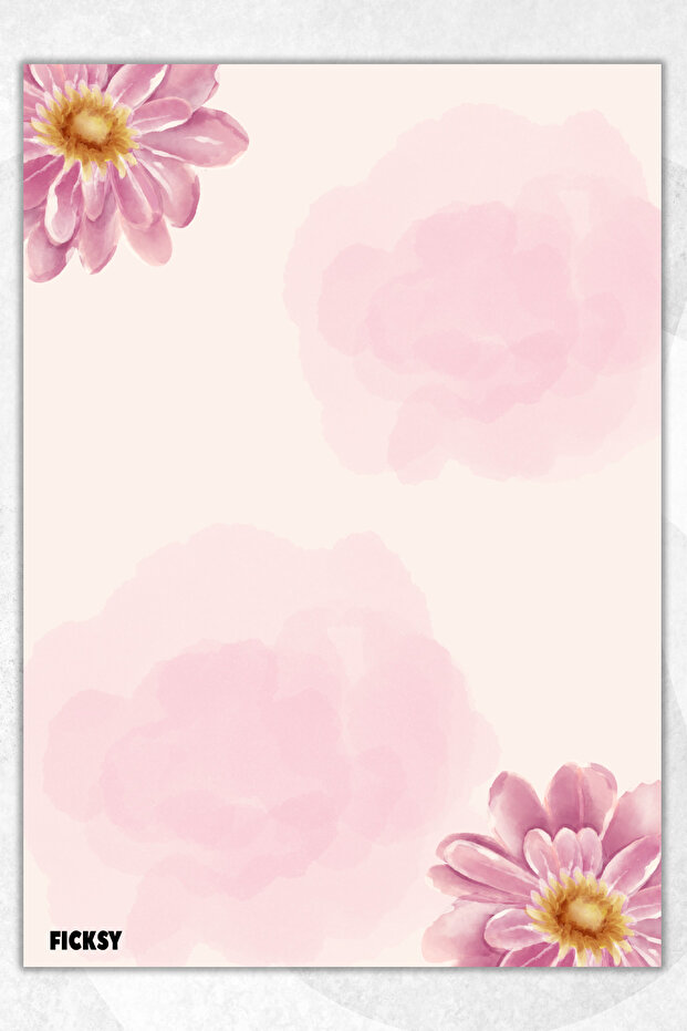 ورق ملاحظات على شكل زهرة - مقاس A5 - 50 ورقة - مفكرة - مذكرة - مفكرة - قائمة المهام - دفتر ملاحظات - 1