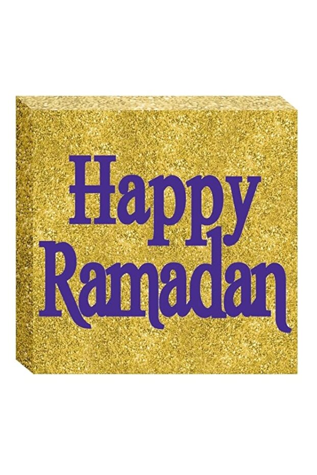 Amscan Eid Canvas Glitter Plaque