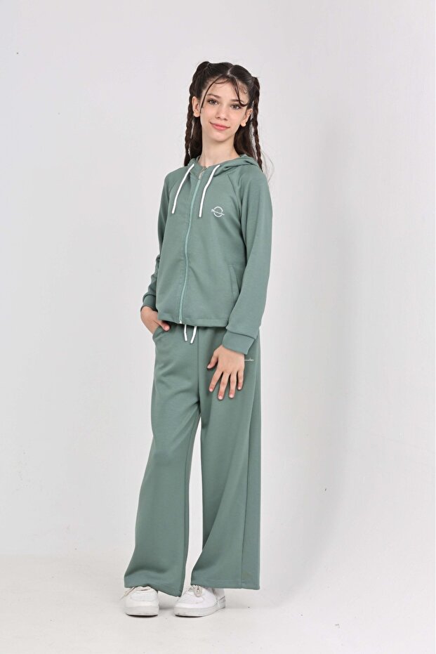Girl's Minimalism Printed Tracksuit Set