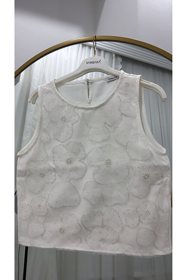 Işıl Işıl Boncuklu Bluz - 4