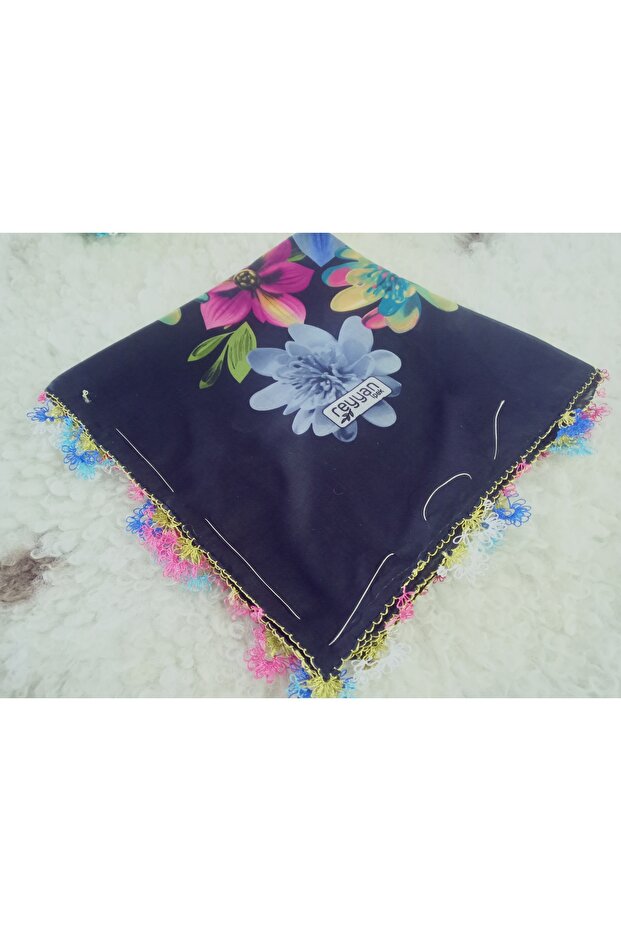 And Reyhan Handwork Needlework Writing, Scarf, Yemeni, Mevlüt Cover, Gift with 4 Embroidered Edges