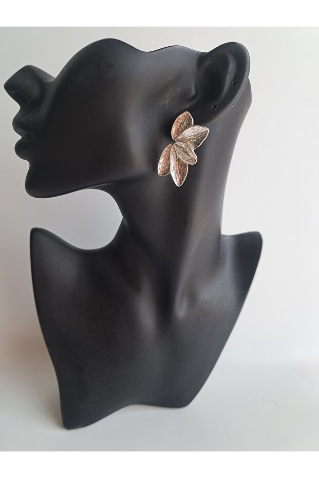 أقراط أوراق فضية - 3