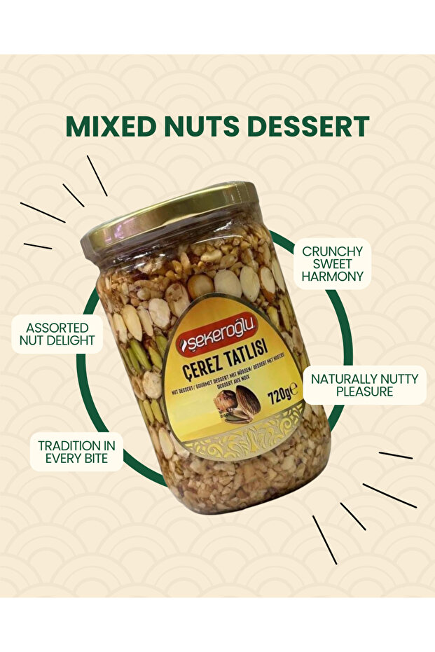 Dessert with Mixed Hazelnuts 720 Gr.Sekeroglu - 3