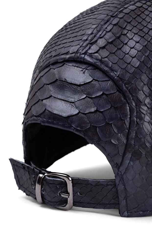 قبعة بيسبول من جلد الثعبان للجنسين - 4