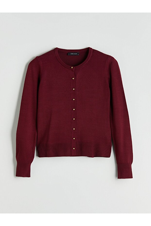 LCW Vision YENİ SEZON Bisiklet Yaka Kadın Triko Hırka - 4