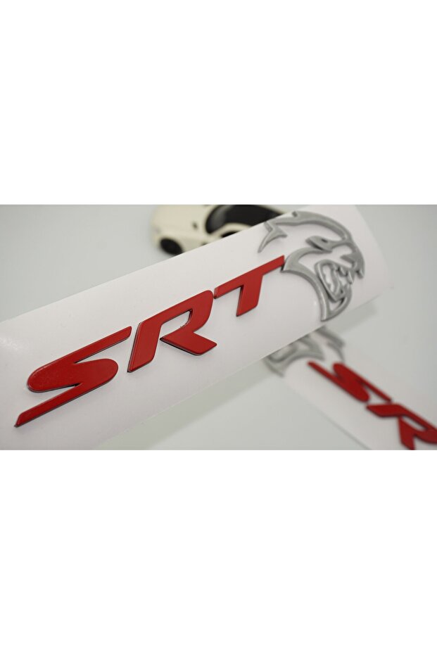 دودج تشالنجر تشارجر SRT هيلكات شعار رمادي أحمر