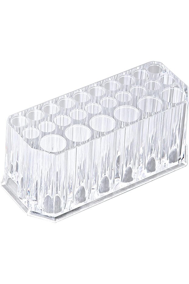 Clear Acrylic Makeup Brush Holder Organizer Thickened Cosmetic Brush Storage
