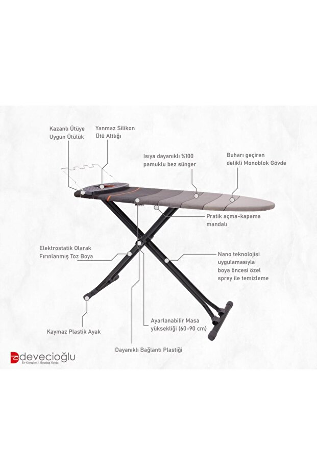 Yeni Nesil Ultraboard 151 Ütü Masası - 5