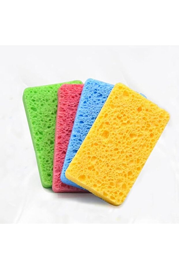 12-Count Kitchen Sponges - Compressed Cellulose Sponges Non-Scratch Natural Dish Sponge for Kitchen Bathroom Cars