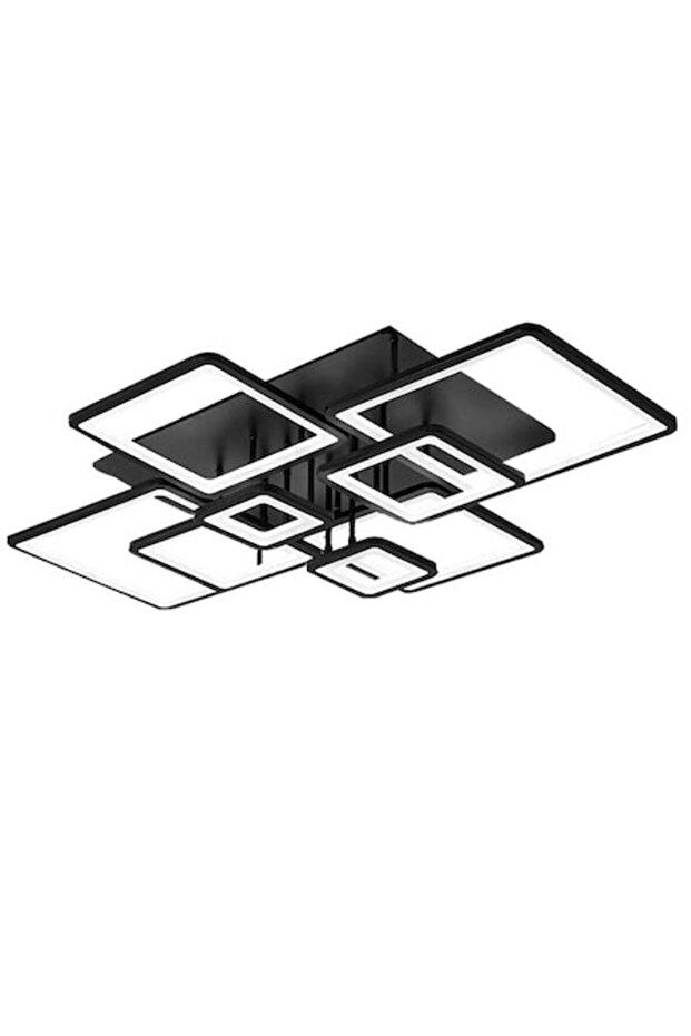 Lustra LED Negru cu Telecomanda 8876/8BK