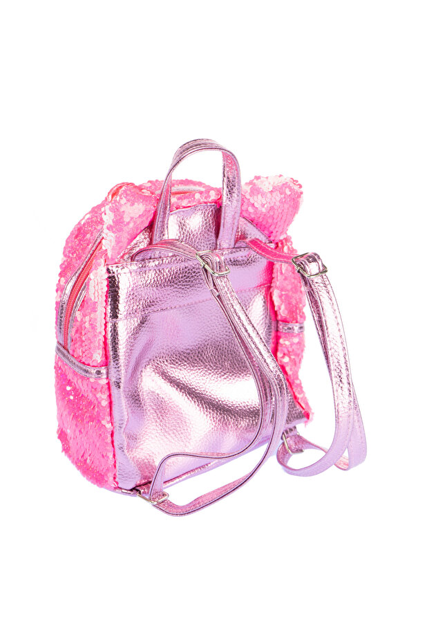 Girabrilla Kitty mini backpack – Kitty pattern with reversible sequins - 2