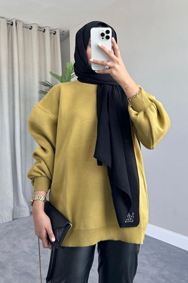 pulover cu mânecă cu balon - 2