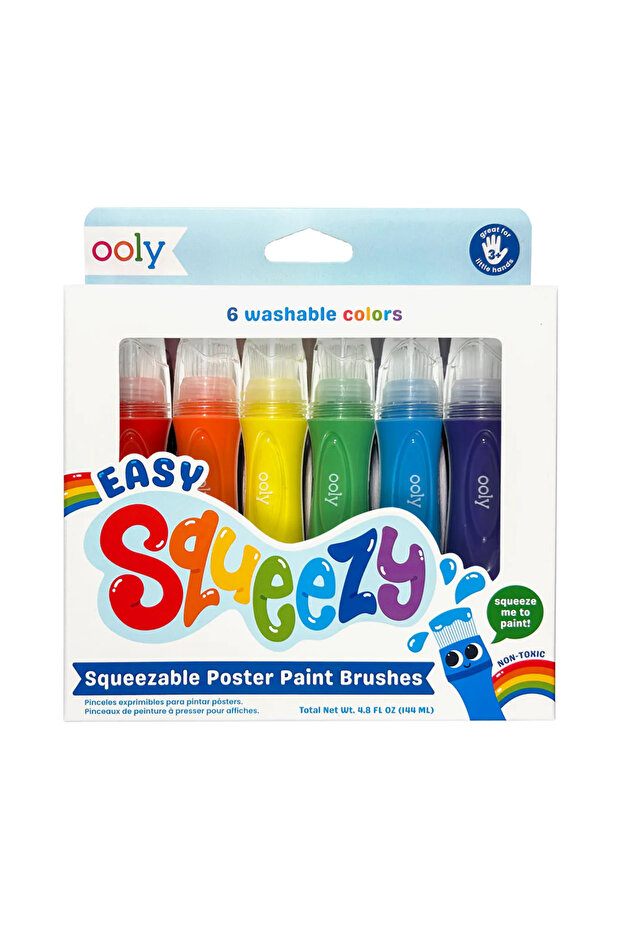 Pensule cu vopsea lichida Easy Squeezy - Set de 6 - 1