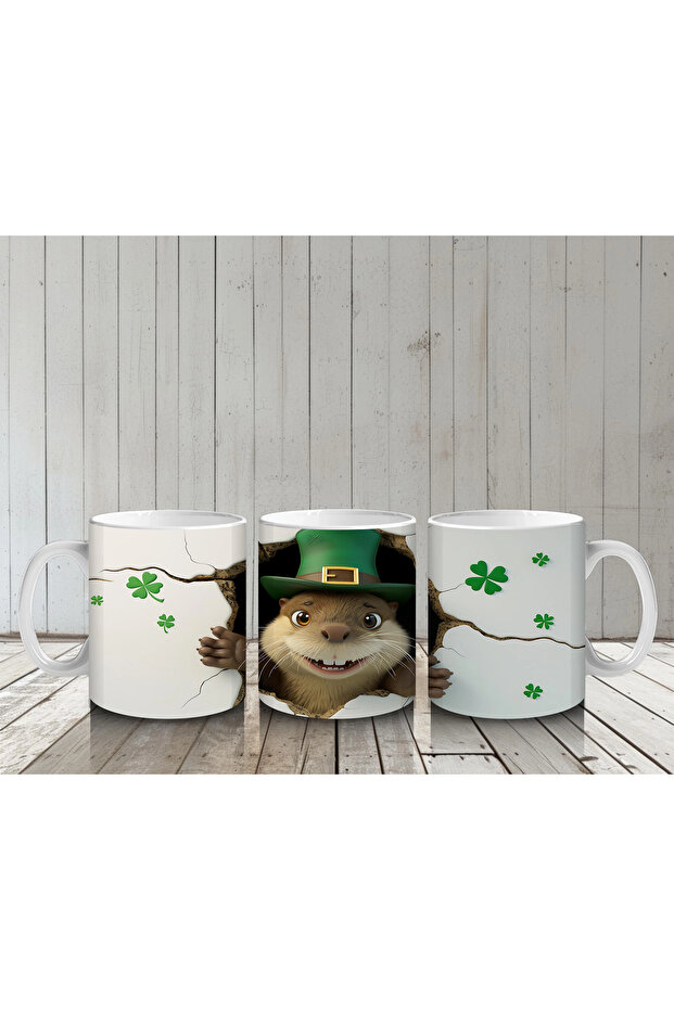 فأر على شكل برسيم – كوب قهوة مطبوع - 6