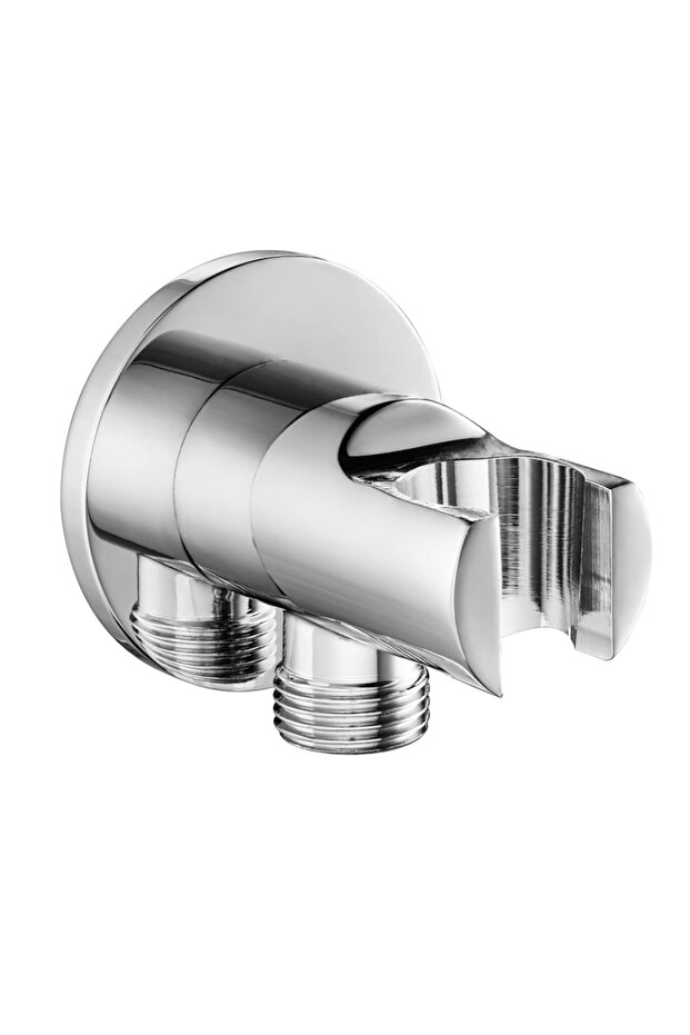 Duş Çıkış Dirseği Askılı Yuvarlak Rozet - 1