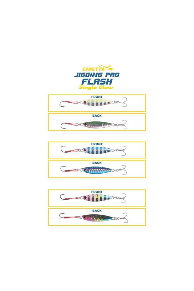 Jigging Pro Flash Single Glow Jig Yem - 1