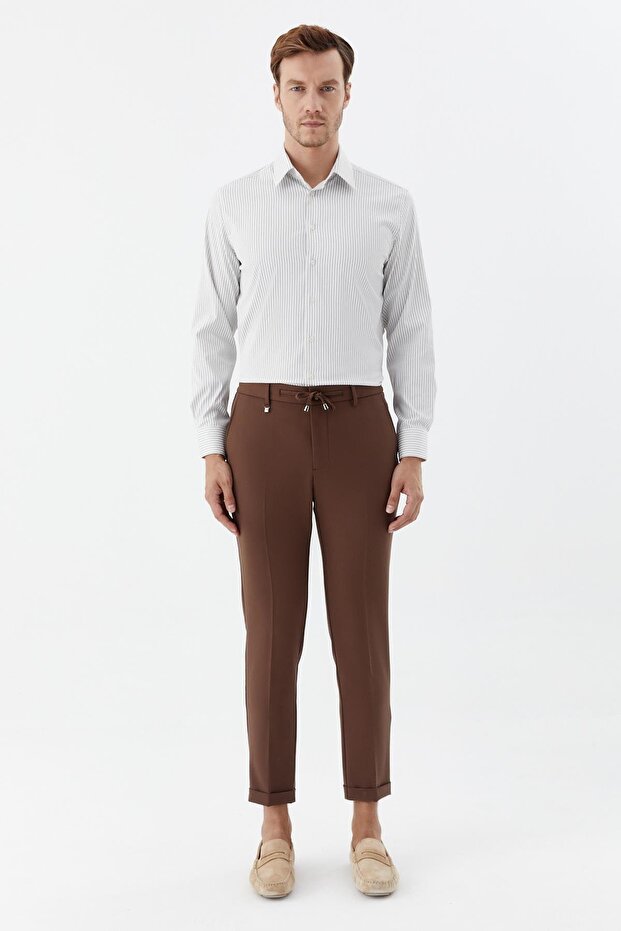 Jogger Erkek Pantolon Kahve - 2