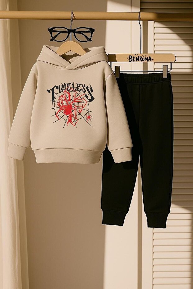 Timeless Printed 3 Thread Children's Tracksuit Set