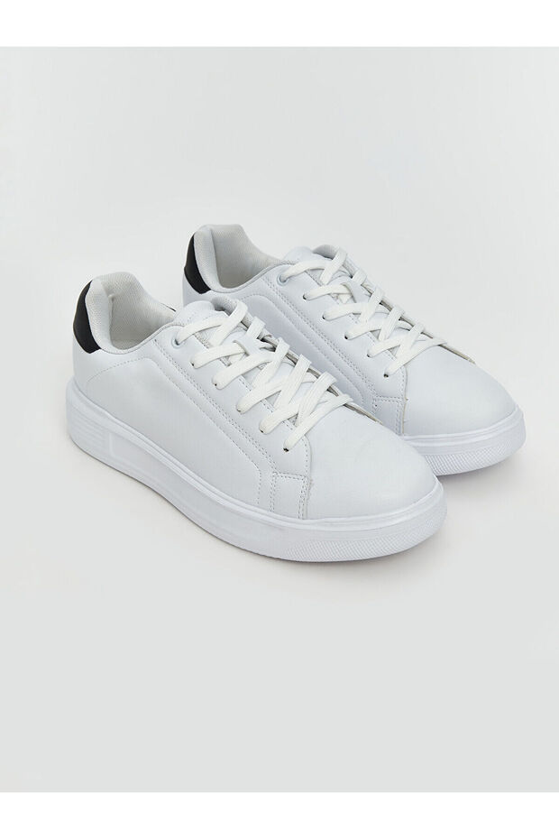 Deri Görünümlü Erkek Spor Ayakkabı - 1