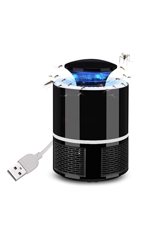 USB Electronic Mosquito Trap Lamp, UV Photocatalyst Insect Killer and Fly Repellent, 1 Set, White