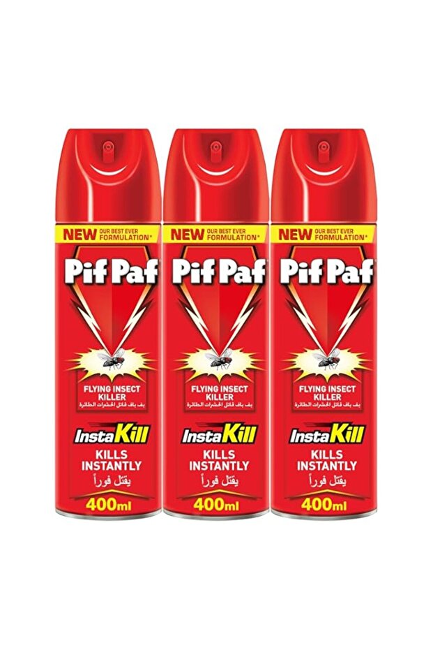 Pif Paf Mosquito & Fly Insect Killer Spray with Best Ever Formulation 400 ml x 3