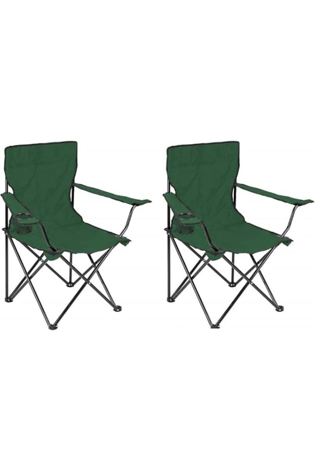 ECVV (2 Pcs) Portable Folding Beach Chair Multi-Purpose Camping Chair for Adult, Lightweight Patio