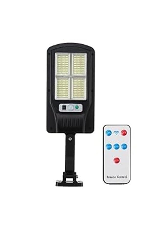 ECVV Solar Street Lights Outdoors, Ip65 Motion Sensor Light, 120 LED Remote Control Solar Security Wall Light For Parking Garden, Street, Deck, Yard, Garage, Patio