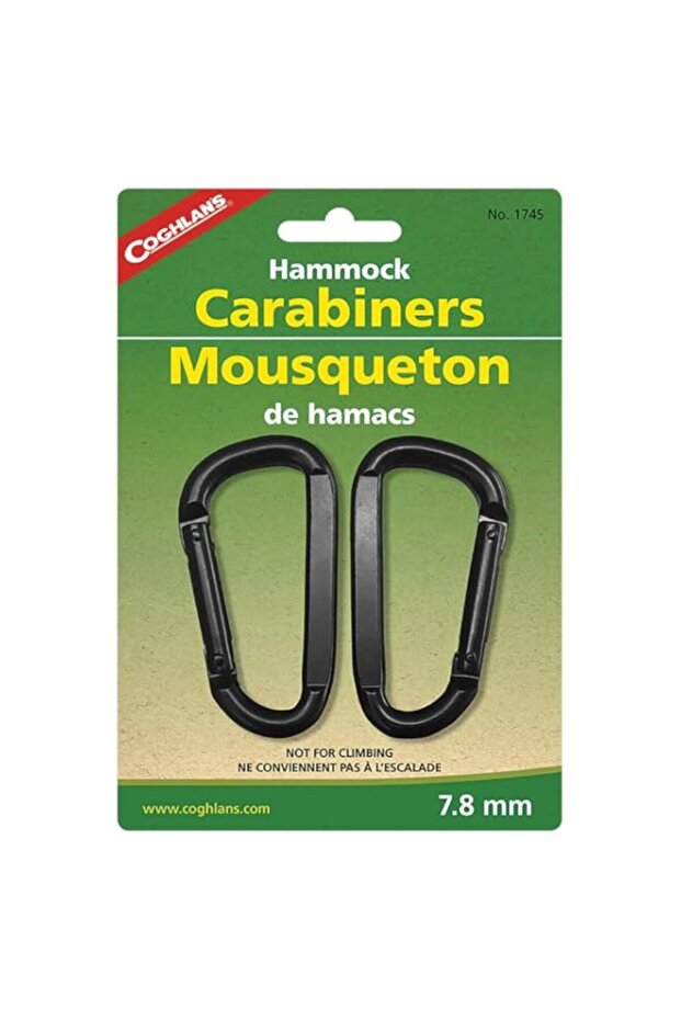 Coghlan's Hammock Carabiners Black, One Size, 1745