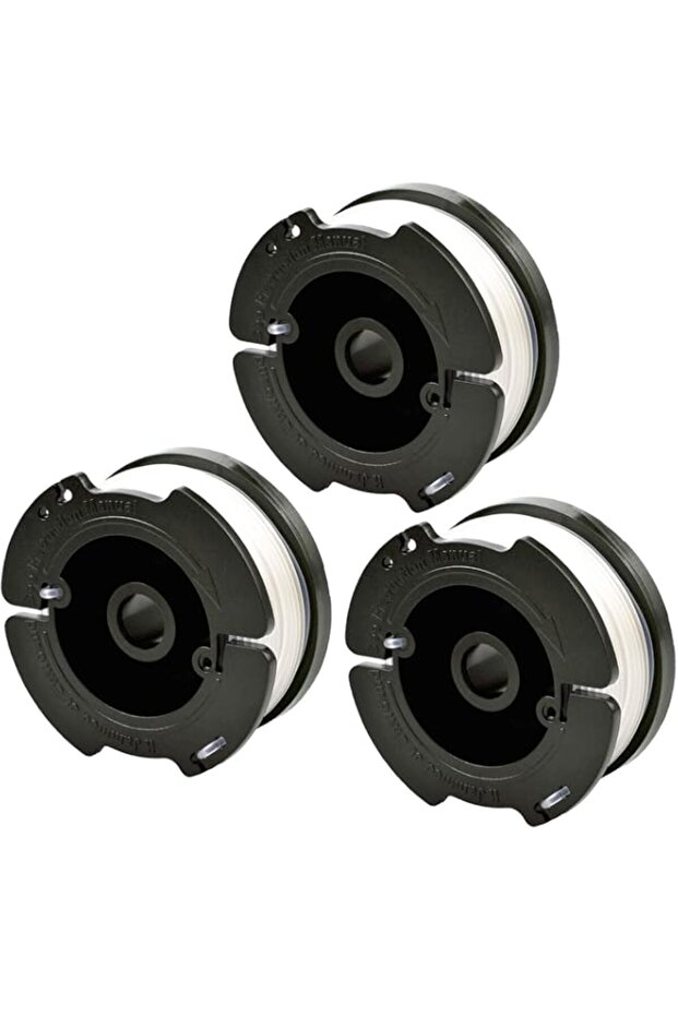 3-Pack AF-100 Replacement Trimmer Spools - Compatible with Black+Decker AF-100-3ZP & AF-100-BKP | .065" Autofeed Weed Wacker Line (30ft Each) | Durable Weed Eater String for Effortless Cutting