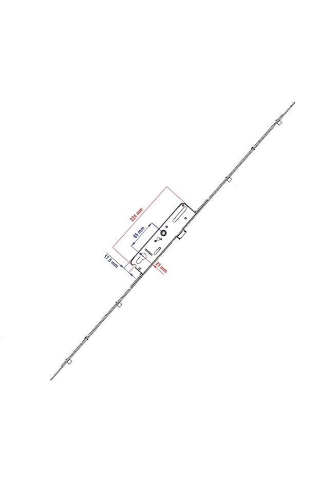 Multipoint Locking System with Spanioleta, - 2