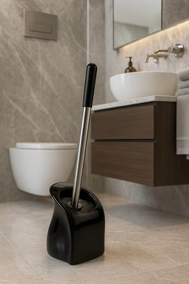 Modern Tasarım Dekoratif Seramik Tuvalet Wc Fırçası - 2