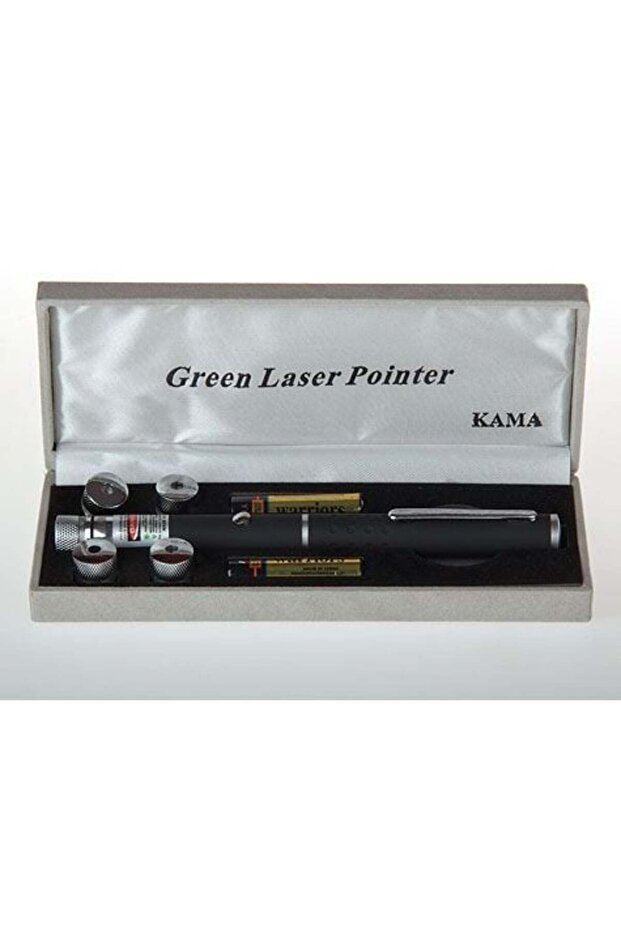 Yeşil Lazer Pointer 8000 mW 5 Başlıklı - 4
