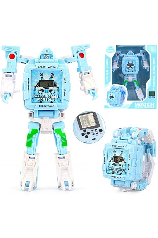 BAŞEL TETRİS OYUN KONSOLU ROBOT SAAT 037 WATCH GAME CONSOLE 6+ - 1